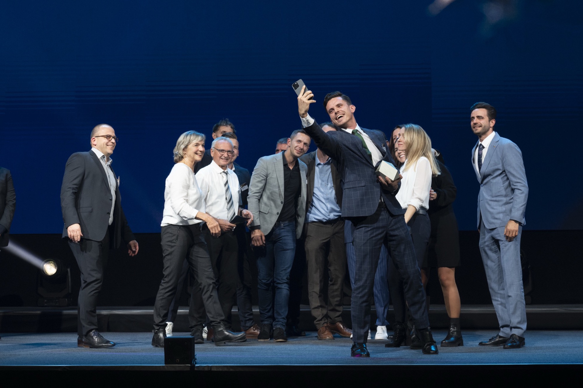 Robonnement team on stage